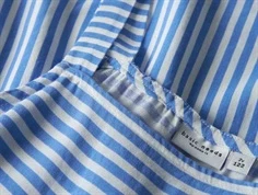 Name It kjole hvid med provence striber viskose